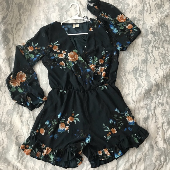 Japna Other - Floral Chiffon Romper